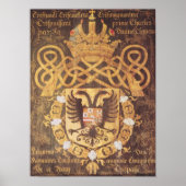 Wapenstaart van Charles V van het 23e hoofdstuk Poster (Voorkant)