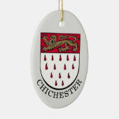Wapenstaart van Chichester, West Sussex (Engeland) Keramisch Ornament (Rechts)