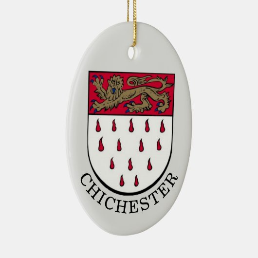 Wapenstaart van Chichester, West Sussex (Engeland) Keramisch Ornament (Rechts)