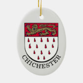 Wapenstaart van Chichester, West Sussex (Engeland) Keramisch Ornament (Achterkant)