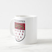 Wapenstaart van Chichester, West Sussex (Engeland) Koffiemok (Voorkant links)