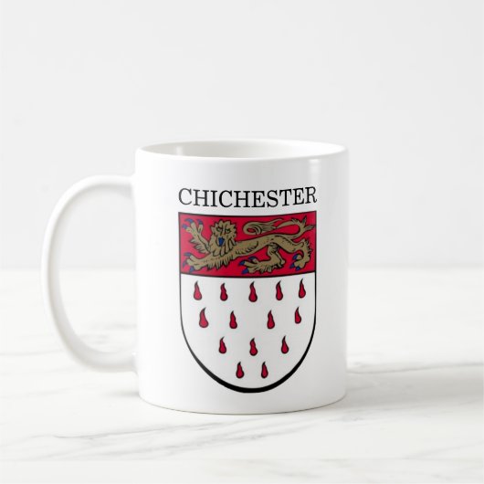 Wapenstaart van Chichester, West Sussex (Engeland) Koffiemok (Links)
