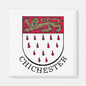 Wapenstaart van Chichester, West Sussex (Engeland) Magneet (Voorkant)