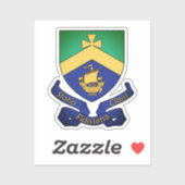 Wapenstaart van Cobh (County Cork), Ierland Sticker (Vel)