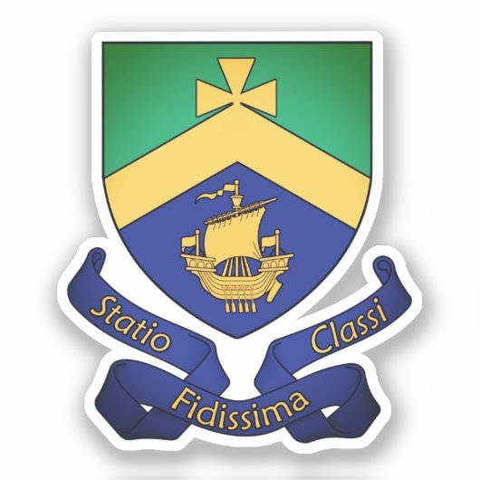 Wapenstaart van Cobh (County Cork), Ierland Sticker (Voorkant)