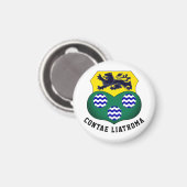 Wapenstaart van County Leitrim, Ierland Magneet (Voorkant / Achterkant)