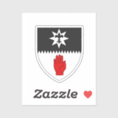 Wapenstaart van County Tyrone, Noord-Ierland Sticker (Vel)
