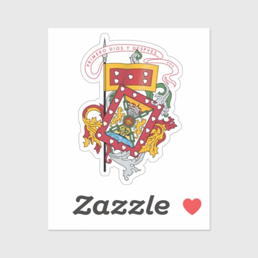 Wapenstaart van Cuenca, Ecuador Sticker (Vel)