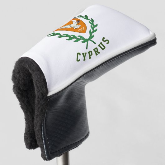 Wapenstaart van CYPRUS Golfheadcover (3/4 voorkant)