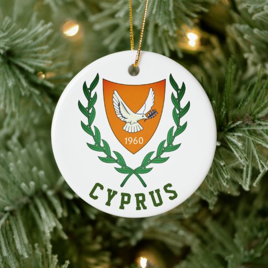 Wapenstaart van CYPRUS Keramisch Ornament (Boom)