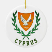 Wapenstaart van CYPRUS Keramisch Ornament (Achterkant)