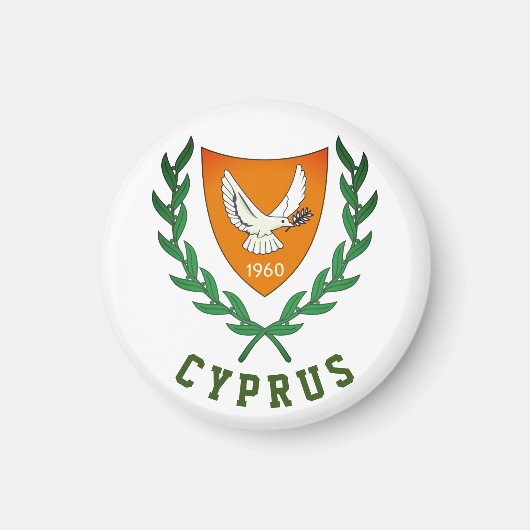 Wapenstaart van CYPRUS Magneet (Voorkant)