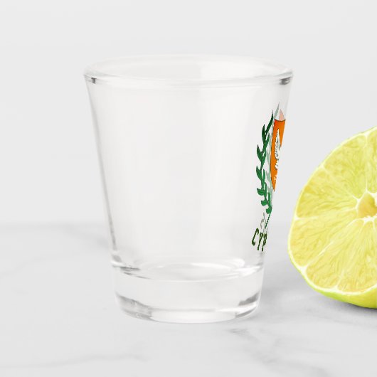 Wapenstaart van CYPRUS Shot Glas (Links)
