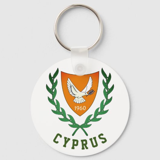 Wapenstaart van CYPRUS Sleutelhanger (Voorkant)