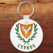 Wapenstaart van CYPRUS Sleutelhanger (Voorkant)