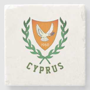 Wapenstaart van CYPRUS Stenen Onderzetter