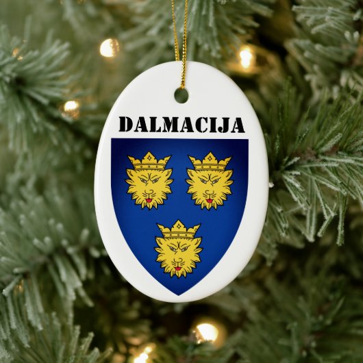 Wapenstaart van Dalmatia, Kroatië Keramisch Ornament (Boom)