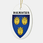 Wapenstaart van Dalmatia, Kroatië Keramisch Ornament (Links)