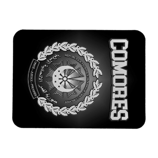 Wapenstaart van de Comoren Magneet (Horizontaal)