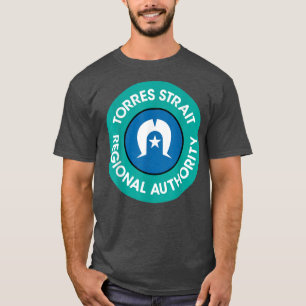Wapenstaart van de eilandbewoners van de Straat va T-shirt