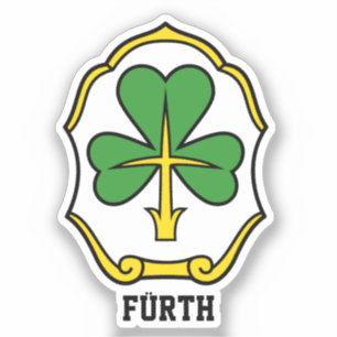 Wapenstaart van de Fürth, Duitsland Sticker