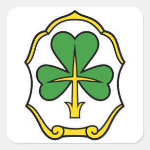 Wapenstaart van de Fürth, Duitsland Vierkante Sticker