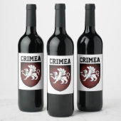 Wapenstaart van de Krim Wijn Etiket (Flessen)