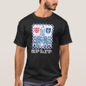 Wapenstaart van de Split, Kroatië T-Shirt (Voorkant)