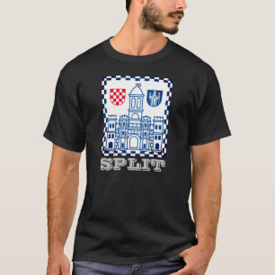 Wapenstaart van de Split, Kroatië T-Shirt