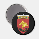 Wapenstaart van de stad Brussel Magneet (Voorkant / Achterkant)