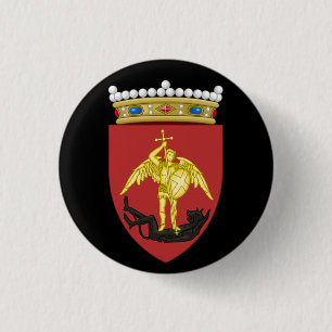 Wapenstaart van de stad Brussel Ronde Button 3,2 Cm