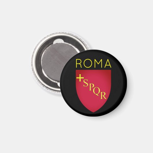 Wapenstaart van de stad Rome, Italië Magneet (Voorkant / Achterkant)