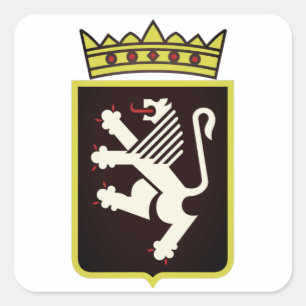 Wapenstaart van de vallei van Aosta (Italië) Vierkante Sticker
