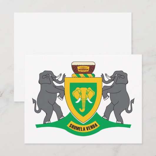 Wapenstaart van de Venda Briefkaart (Voorkant / Achterkant)