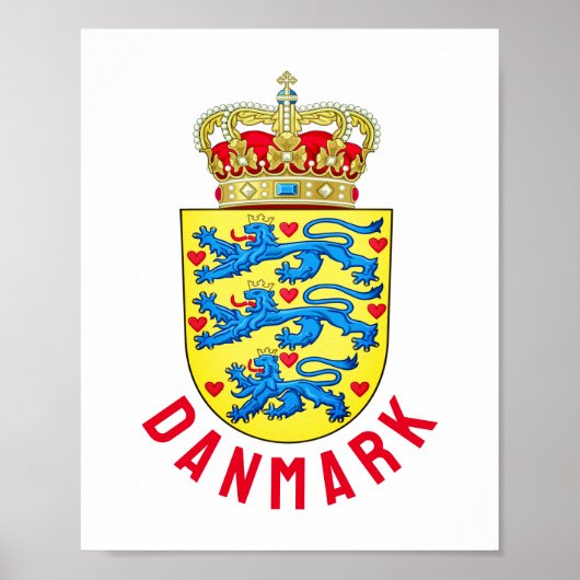 Wapenstaart van Denemarken Poster (Voorkant)