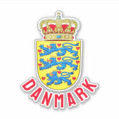 Wapenstaart van Denemarken Sticker (Voorkant)