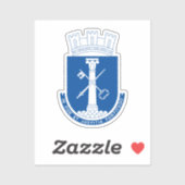 Wapenstaart van Drammen, Noorwegen Sticker (Vel)