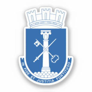 Wapenstaart van Drammen, Noorwegen Sticker