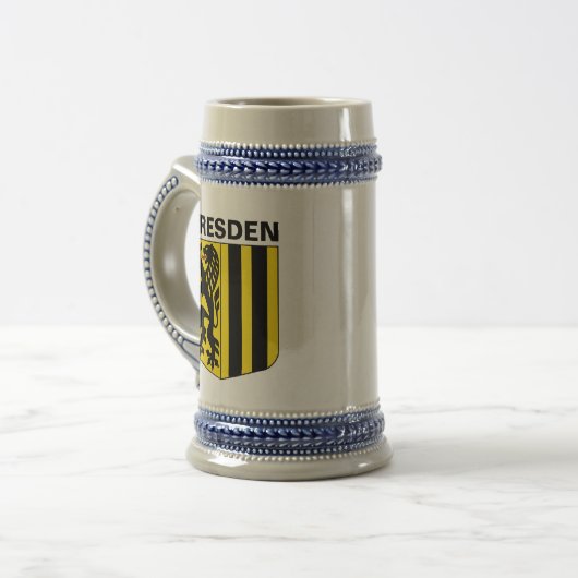 Wapenstaart van Dresden, Duitsland Bierpul (Voorkant links)