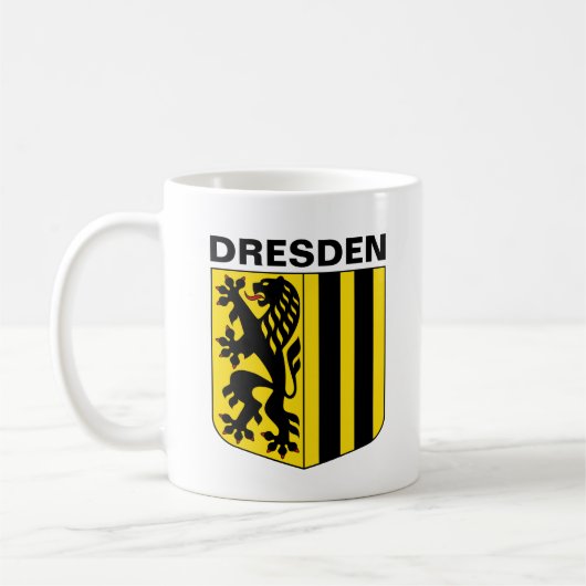 Wapenstaart van Dresden, Duitsland Koffiemok (Links)