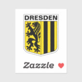 Wapenstaart van Dresden, Duitsland Sticker (Vel)