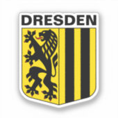 Wapenstaart van Dresden, Duitsland Sticker (Voorkant)