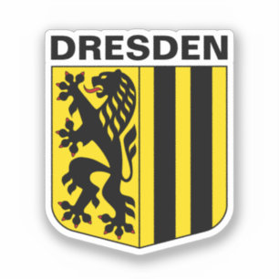 Wapenstaart van Dresden, Duitsland Sticker