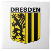 Wapenstaart van Dresden, Duitsland Tegeltje (Voorkant)