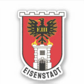 Wapenstaart van Eisenstadt - OOSTENRIJK Sticker (Voorkant)