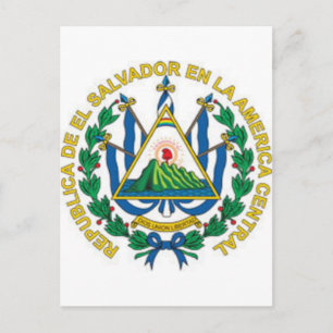 Wapenstaart van El Salvador Briefkaart