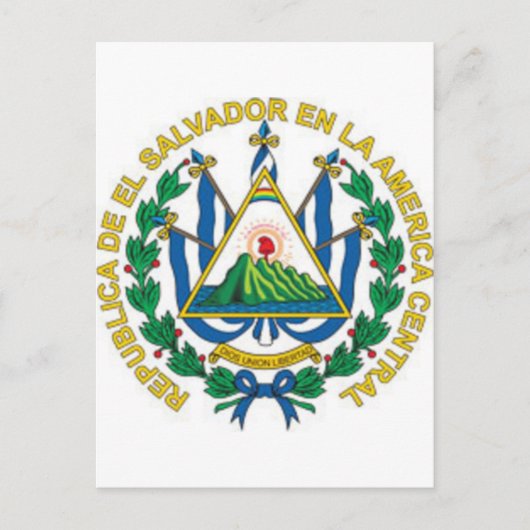 Wapenstaart van El Salvador Briefkaart (Voorkant)