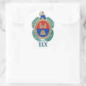 Wapenstaart van Elche, SPANJE Ronde Sticker (Tas)