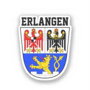 Wapenstaart van Erlangen, DUITSLAND Sticker