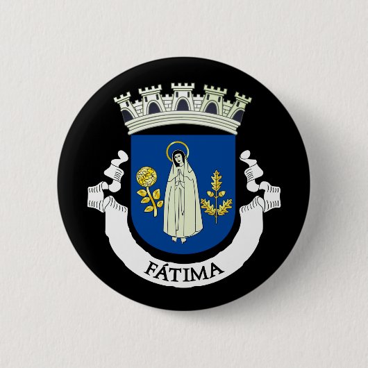 Wapenstaart van Fátima, Portugal Ronde Button 5,7 Cm (Voorkant)